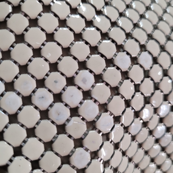 Vintage Whiting & Davis White Mesh Bag - Picture 5 of 11